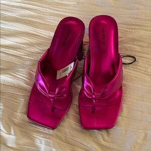 Torrid Women's Fuchsia Satin Knot Sandals